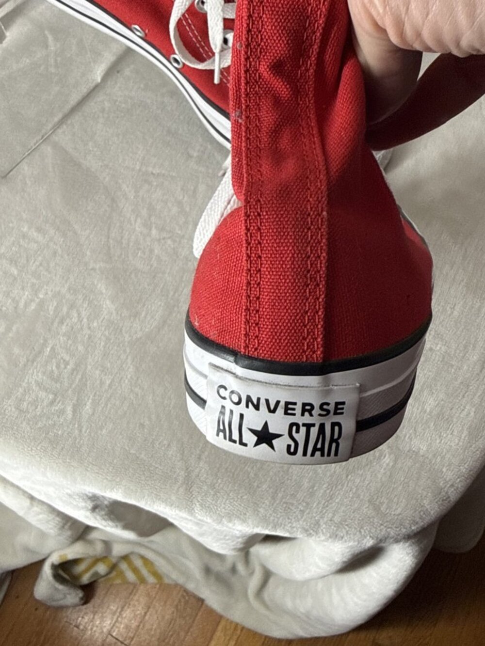 Converse Chuck Taylor All Star High Top Red Canvas Shoes Unisex M9621 W 8 Mens 6 - Picture 3 of 12